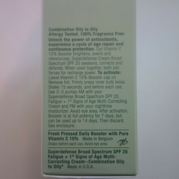 NEW CLINIQUE Fresh Pressed 7 Day Recharge System Vit. C De-Aging Combo/Oily Skin - Picture 5 of 7